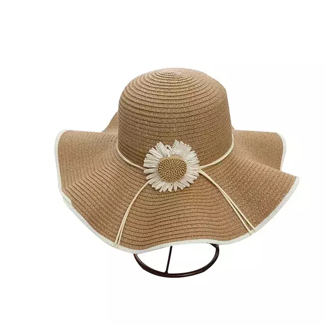 chapeu de praia design de flor